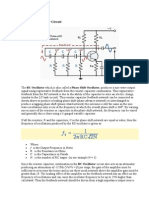 Basic RC Oscillator Circuits