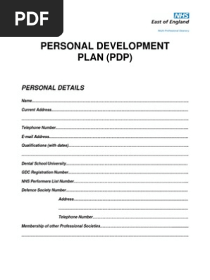 Personal Development Plan