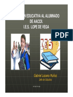 Atencion Educativa Al Alumnado de Altas Capacidades Intelectuales en El IES Lope de Vega