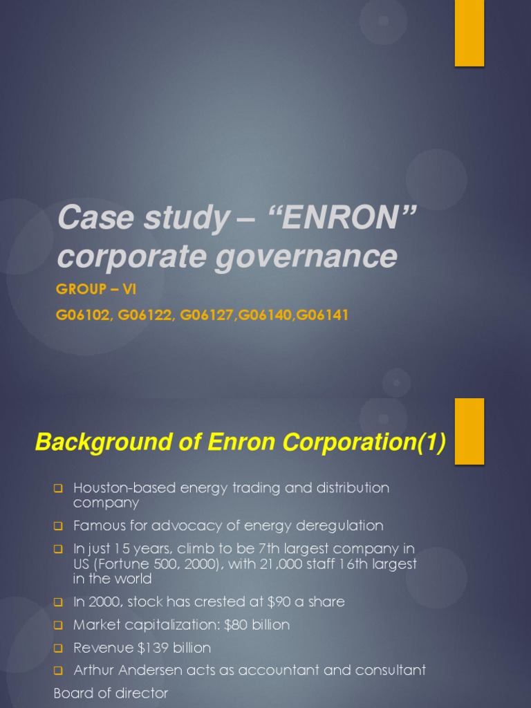 Enron case study ethical issues image