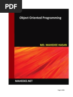 Download Object Oriented Programming by Mahedee Hasan SN193073795 doc pdf