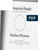 Oliveros Pauline Software For People Collected Writings 1963-80 PDF