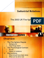 2003 UK Fire-fighters Strike Psychological Contract