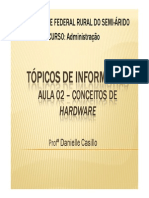 Aula 02 - Tópicos - Conceitos de Hardware