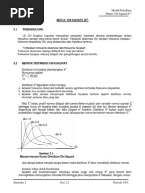 24++ Contoh Soal Distribusi Peluang Chi Square - Kumpulan ...