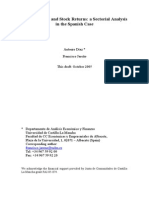 Inflation News and Stock Returns: A Sectorial Analysis in The Spanish Case