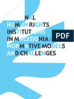 National Human Rights Institutions in Macedonia: Normative Models and Challenges