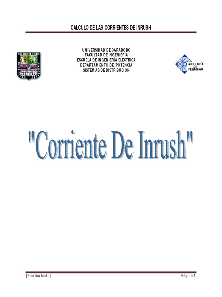 Cálculo de Corrientes de Inrush en Transformadores | PDF | Informática ...