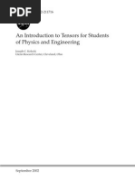 NASA/TM-2002-211716 An Introduction To Tensors For Students of Physics and Engineering Joseph C. Kolecki Glenn Research Center, Cleveland, Ohio