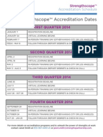 2014 Accreditation Dates