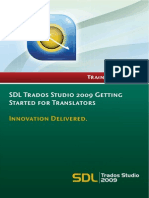Training Course SDL Studio 2009 for Translators