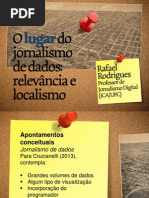 O lugar do jornalismo de dados