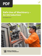 Machinery Safe Use an Introduction