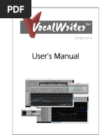 VocalWriter User's Manual