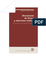 01.- diccionario de frases y aforismos latinos - germán cisneros farías - 2003