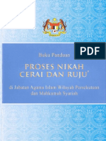 Buku Panduan Proses Nikah, Cerai Dan Ruju' Di JAWI & MS