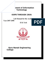 Java Lab Manual