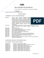 GATE2014 Material List CSE