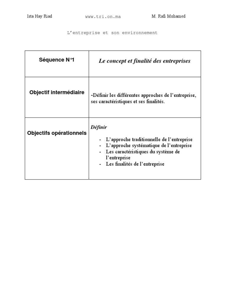 Module 1 Découvrir L environnement D une Entreprise Correction Module 2: L'entreprise Et Son Environnement | PDF | Valeur ajoutée |  Industries