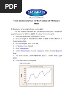 Time Series Analysis in The Toolbar of Minitab's Help