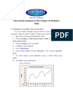 Time Series Analysis in The Toolbar of Minitab's Help