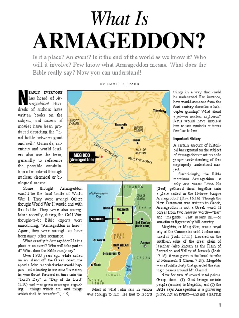 What Is Armageddon | PDF | Armageddon | The Beast (Revelation)