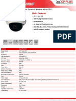 High Resolution Vari-Focal Dome Camera With OSD: Main Features