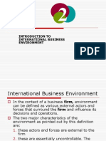 Intrnational Business Environment