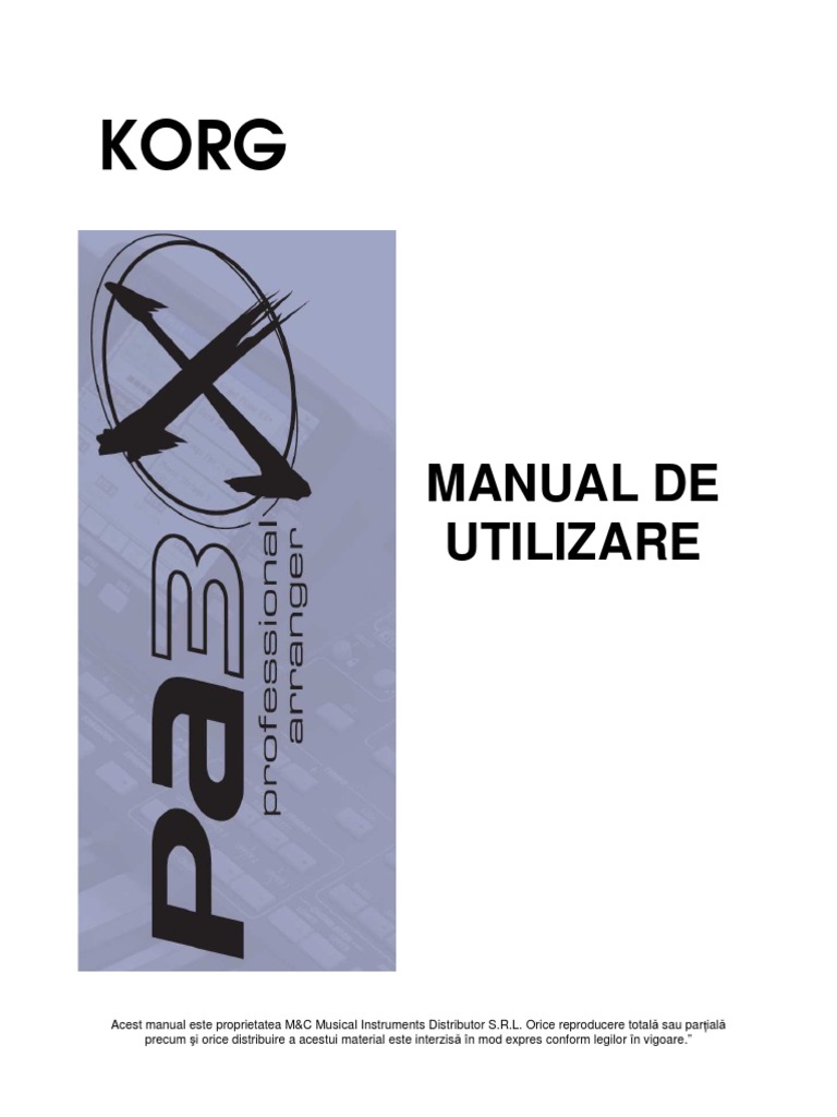 PA3X manual limba romana