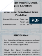 Kepentingan Imaginasi, Emosi, Ekspresi & Kreativiti Unsur Kebudayaan DLM Pendidikan