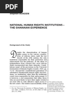 Stephen SONDEM
NATIONAL HUMAN RIGHTS INSTITUTIONS - THE GHANAIAN EXPERIENCE