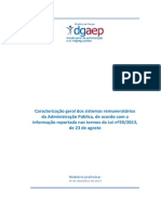 Dgaep (MF) 2013 - Caracterização Geral Dos Sistemas Remuneratórios Da Administração Pública, Relatótio Preliminar (19 Dez) PDF