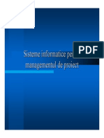 Sisteme Informatice Pentru Management de Proiect