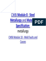 Cwbi Module 8 - Steel: Metallurgy and Material Specification