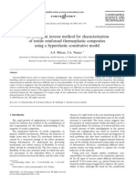 An Intelligent Inverse Method For Characterization of Textile Reinforced Thermoplastic Composites Using A Hyperelastic Constitutive Model