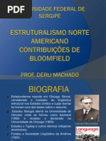 Estruturalismo NA Contribuições de Bloomfeild