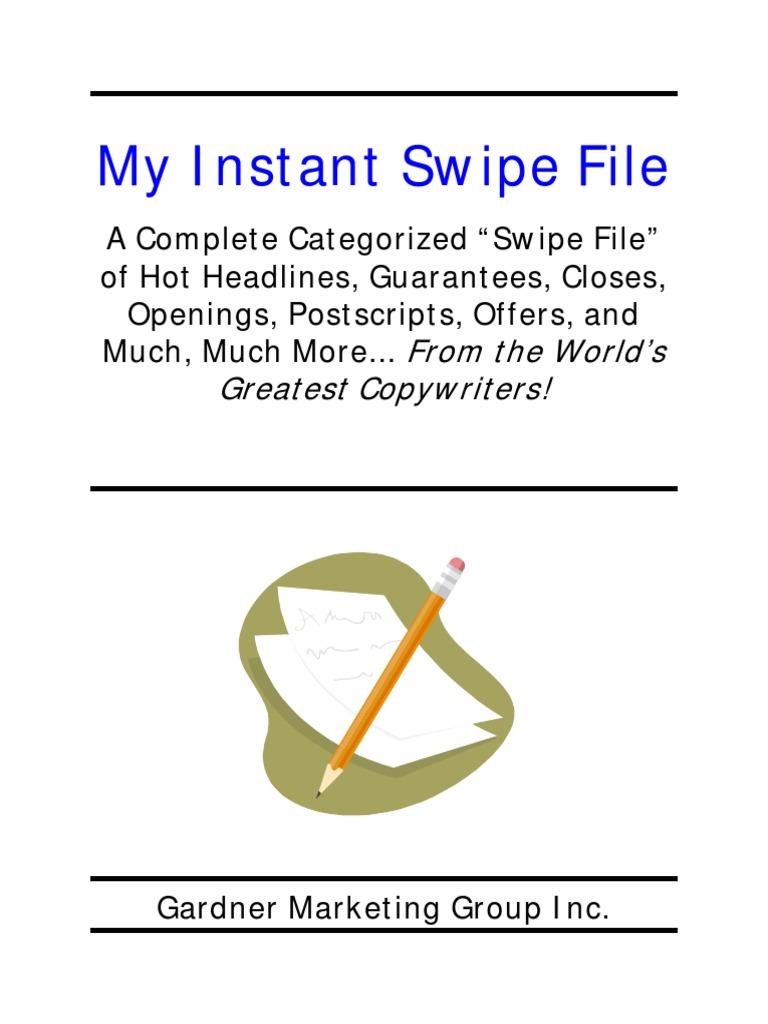 My Instant Swipe File | PDF | Copyright Infringement | Direct Marketing