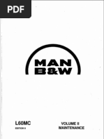 Main Engine MAN B&W L60MC Ed. 8 Vol - II - Maintenance