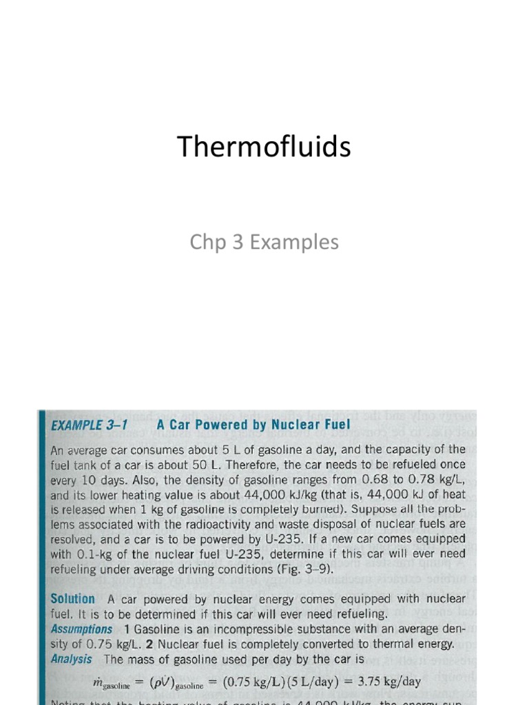 Thermofluids: CHP 3 Examples | PDF