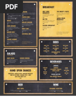 Melt Shop Menu