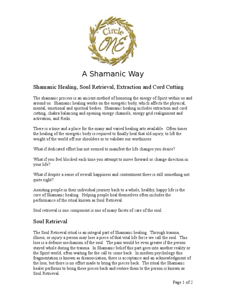 Shamanic Healing: Soul Retrieval Process | PDF | Shamanism ...