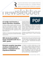 NewsLetter - YIHR - Novembar 2013 - SRB