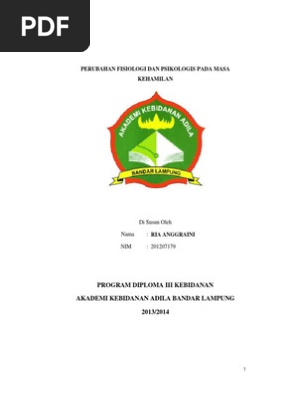 Perubahan Fisiologi Dan Psikologis Pada Masa Kehamilan