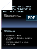 Epistemologi Ibn Al-Athir Dalam