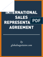 International Sales Representative Agreement Sample