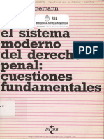 Bernd Schunemann. El Sistema Moderno Del Derecho Penal