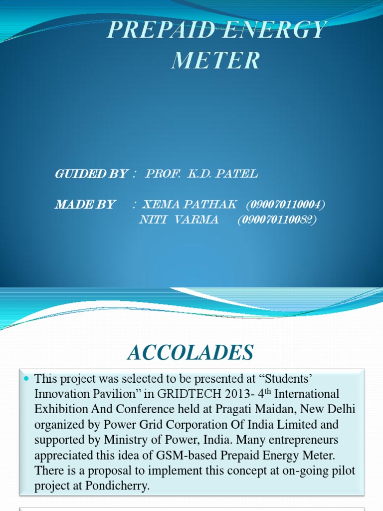 GSM-Based Prepaid Energy Meter Project | PDF | Microcontroller ...