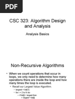 CSC 323: Algorithm Design and Analysis