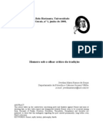 Homero sob o olhar crítico da tradição