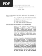 MINUTA JURISPRUDENCIAL SOBRE REC DE UNIÃO ESTÁVEL